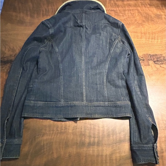 Articles of Society Denim Moto Jacket with Sherpa Collar - Picture 5 of 6